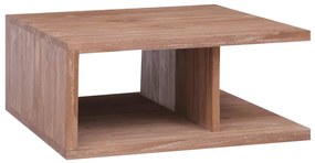 Tavolino Da Salotto 70x70x30 Cm İn Legno Massello Di Teak /