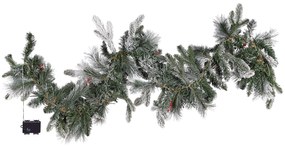 Festone natalizio innevato LED 180 cm WHITEHORN Beliani