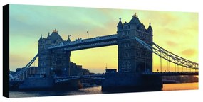 Stampa su tela Tower bridge sunset london, multicolore 140 x 70 cm