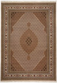 Tabriz Tappeto orientale 250x350 Beige (Indian) Annodato A Mano
