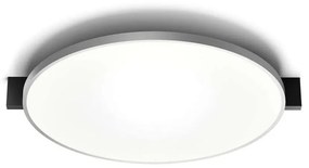 Light-Point - Inlay Round C3 Plafoniera Matt Black/Satin Silver