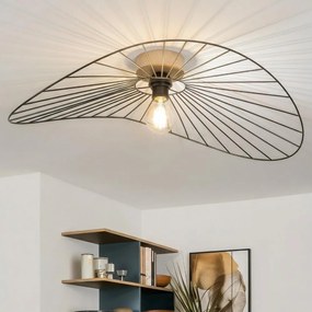 Brilagi - Lampadario LED a plafone CERIA WIRE 1xE27/40W/230V 60x80 cm nero/rovere