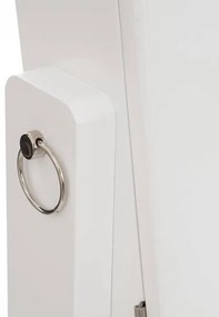 Atmosphera - Specchio da terra con portagioie KRISTIN 146,8x37 cm bianco