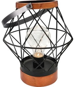 Solight WO3105 - LED Lampada da tavolo decorativa LED/3xAA nero/rame