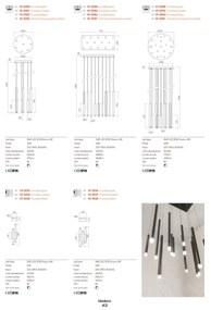 Redo 01-2035 - Applique a LED MADISON 4xLED/4W/230V nero