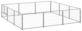Gabbia Per Cani Argento 9 M² İn Acciaio /