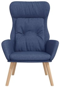 Poltrona rilassante blu in tessuto