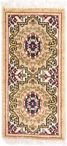 Agra Tappeto 30 x 60 Beige (Indian) Annodato A Mano