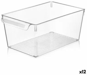 Scatola Multiuso Quttin Trasparente 20 x 32,5 x 14 cm (12 Unità)