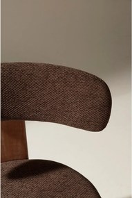 Sedie da pranzo in set marroni in imbottito 2 pz Nadia – MOME