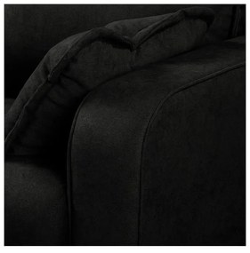 Divano angolare nero (angolo sinistro) Beata - Ropez