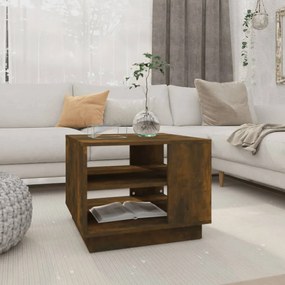 Tavolino Da Salotto Rovere Fumo 55x55x43 Cm İn Truciolato /