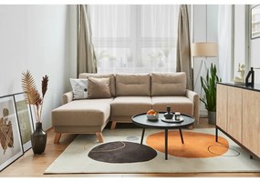 Divano letto variabile beige ad angolo Pop - Bonami Selection