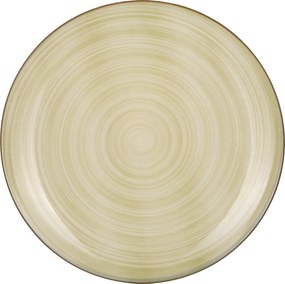 Piatto piano porcellana verde 26,7 cm Petali