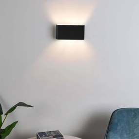 Applique LED 12W Bidirezione IP65 CCT Bianco Variabile - Nera Colore Bianco Variabile CCT