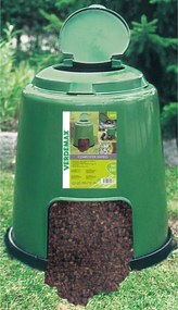 Compostiera da Giardino Rapida 280L Ø80xH80cm Rama Create Verde...