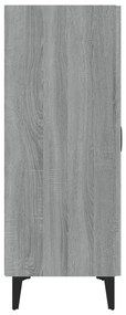 Credenza grigio sonoma 70x34x90 cm in legno multistrato