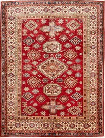 Kazak Tappeto orientale 190x150 Rosso (Pakistan) Annodato A Mano