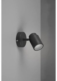 Faretto in metallo nero opaco 10x9 cm Angelo - Trio