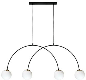 Zuma Line 1220 - Lampadario su cavo BOW 4xE14/10W/230V nero