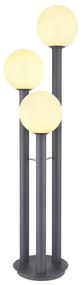 Lampione da giardino, Sfera H 160 cm, grigio, IP44 GLOBO