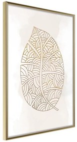 Poster  Leaf Veins  Cornice Quadri Cornice d'oro, Larghezza x Altezza Home decor 20x30