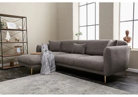 Divano angolare grigio (con penisola a sinistra/con chaise lounge) Simena – Balcab Home