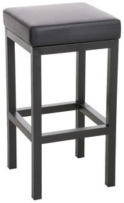 Sgabello Da Bar Taylor B80 Con Seduta Imbottita İn Ecopelle / Schwarz