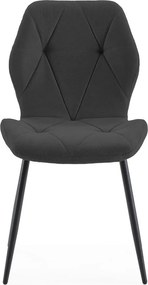 Sedie da pranzo nere in set di 4 Luna - Marckeric