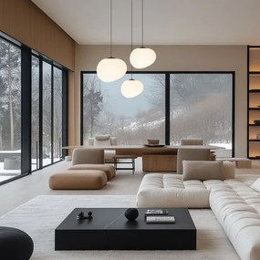 Lampadario a sospensione con filo STONES 1xE27/40W/230V diametro 25 cm