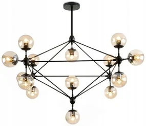 LAMPADA DA SOFITTO PENSILE METALLO INDUSTRIAL NERO XXL XXL APP265-15C