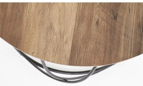 Tavolino NUBIRA 41x60 cm nero/marrone