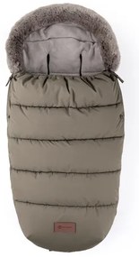 PETITE&MARS - SET Sacco per passeggino 4 in 1 COMFY + muffole per passeggino FURRY Mocha