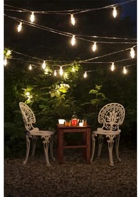 Catena LED natalizia da esterno CONE FILAMENT 20xE10 19m limpido/bianco caldo IP44