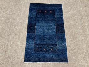 Loribaft Tappeto persiano 130x80 Blu (Iran) Annodato A Mano
