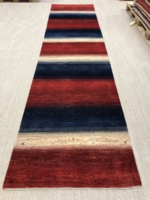Loribaft Tappeto persiano 380 x 90 Rosso (Iran) Annodato A Mano