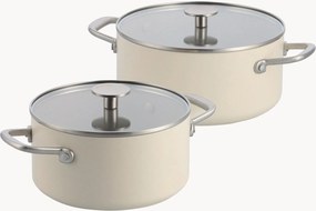 Set di pentole con rivestimento antiaderente e coperchi in alluminio forgiato Advanced, set da 4