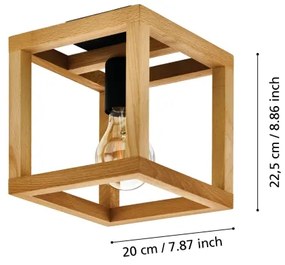 Eglo 32146 - Plafoniera BLACKCROWN 1xE27/40W/230V