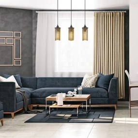 Rabalux 72153 - Lampadario a sospensione con filo ROXAS 3xE27/40W/230V