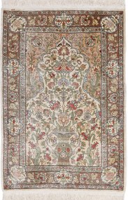 Hereke Tappeto 100x70 (Tacchino) Annodato A Mano