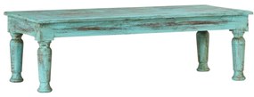 Tavolino Da Salotto 110x50x34 Cm İn Legno Massello Di Recupero /