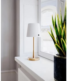 ByRydens 4002730-6501 - Lampada da tavolo LUMI 1xE27/8W/230V bianco/oro 48,5 cm