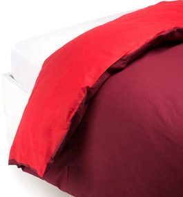 Sacco Letto Singolo Cotone tinta unita Bordeaux in Cotone