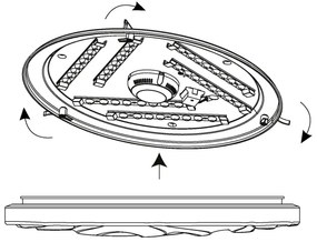 Eglo 99465 - Plafoniera LED BENARIBA LED/36W/230V