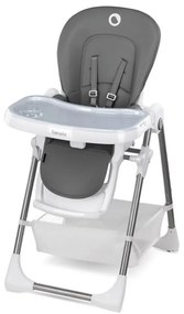 Lionelo - Sedia da pranzo per bambini LINN PLUS bianco/grigio