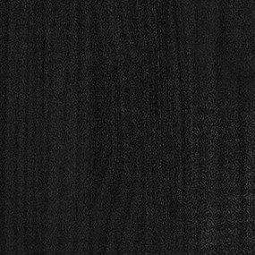 Giroletto Nero in Legno Massello 150x200 cm King Size