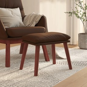 Poggiapiedi Marrone 45x29,5x35 Cm İn Similpelle /