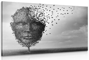 Stampa su tela – Volto astratto in forma di albero