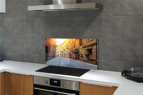 Pannello paraschizzi cucina Italia Edifici di strada 100x50 cm