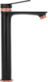 Rubinetto da lavabo Rea Viral Black-rose gold High
